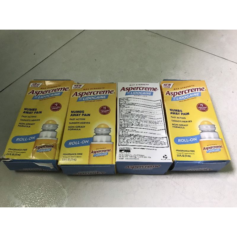 MẪU MỚI 10.2024 Lăn đau nhức aspercreme lindocaine 73ml