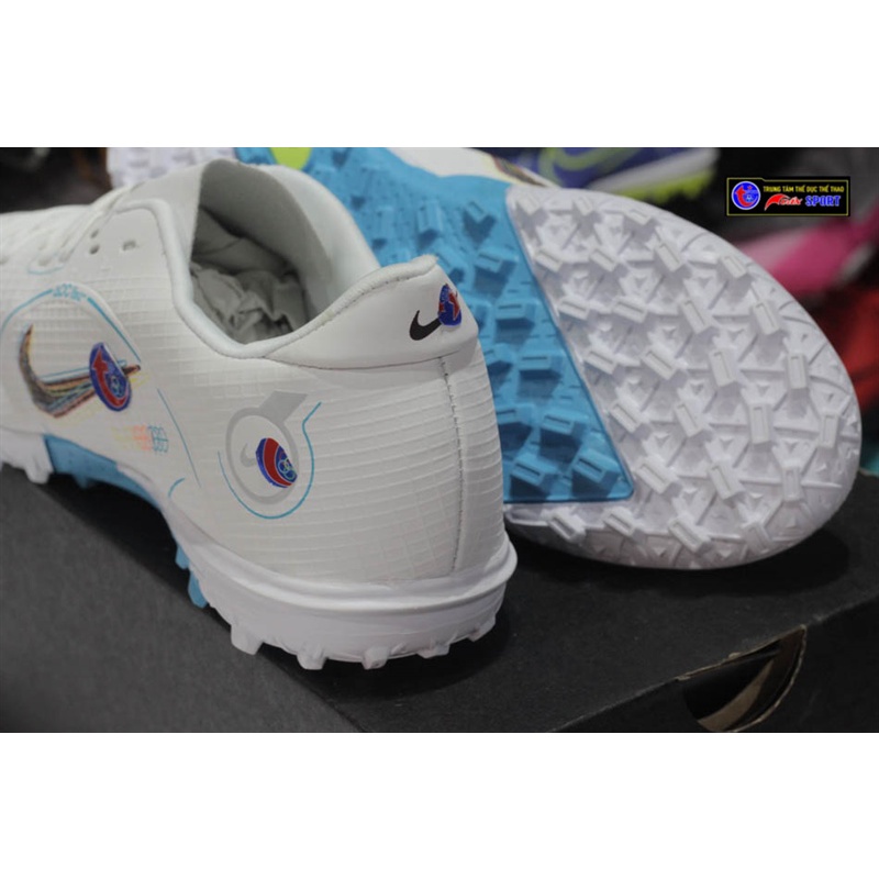 Giày đá bóng Vapor 14 Academy TF - TRẮNG XANH(size39-45)