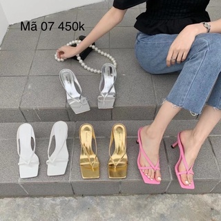 Mã 07. Guốc xỏ ngón quai ngang mõm vuông