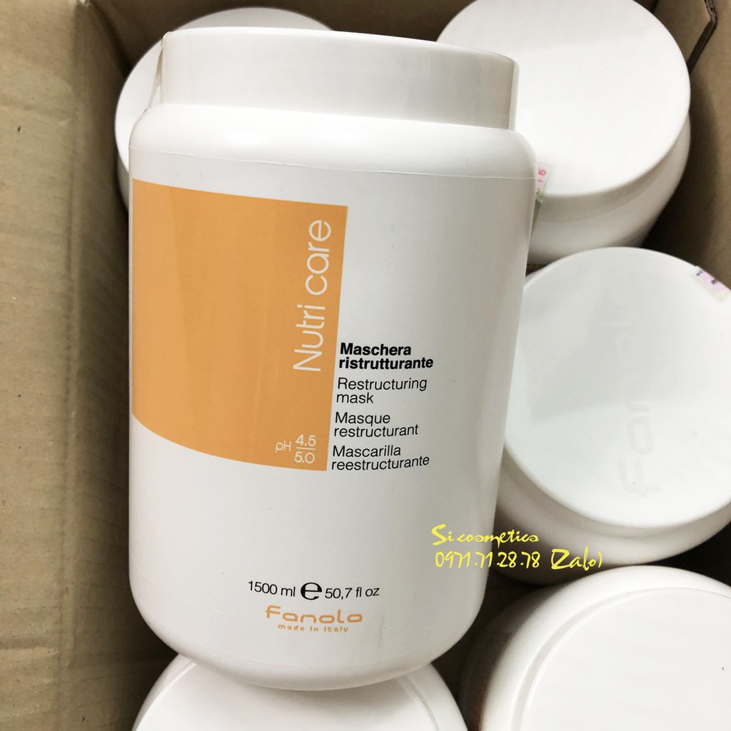 [Hàng công ty] - Hấp dầu Fanola Nutri Care 1500ml chính hãng