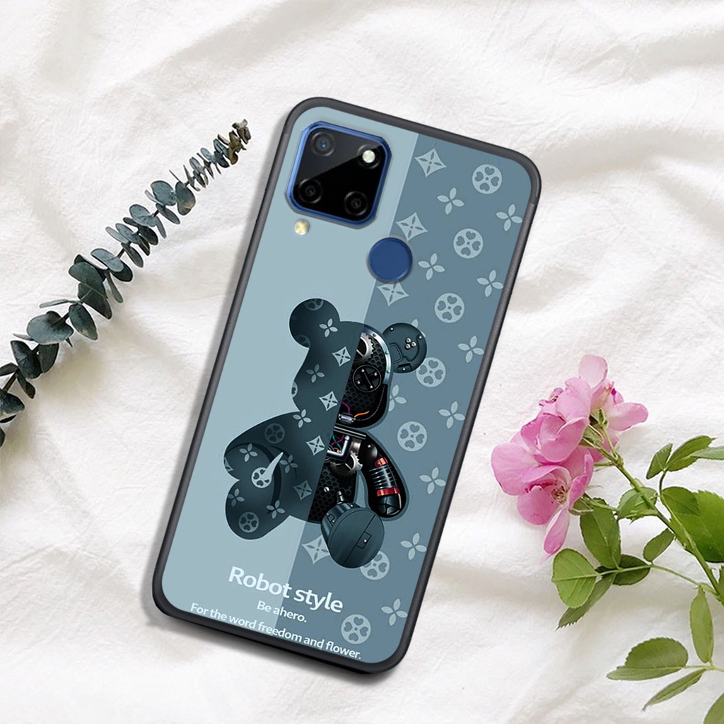 Ốp lưng Realme C21 C21Y C11 C12 C15 C20 dẻo in hình gấu robot sắc nét