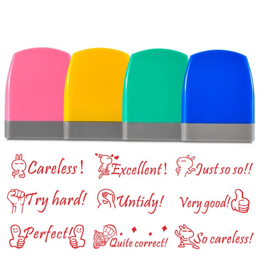 PISTA Con Dấu Hoạt Hình Chữ Tiếng Anh Dùng Để Dạy Học Cho Bé