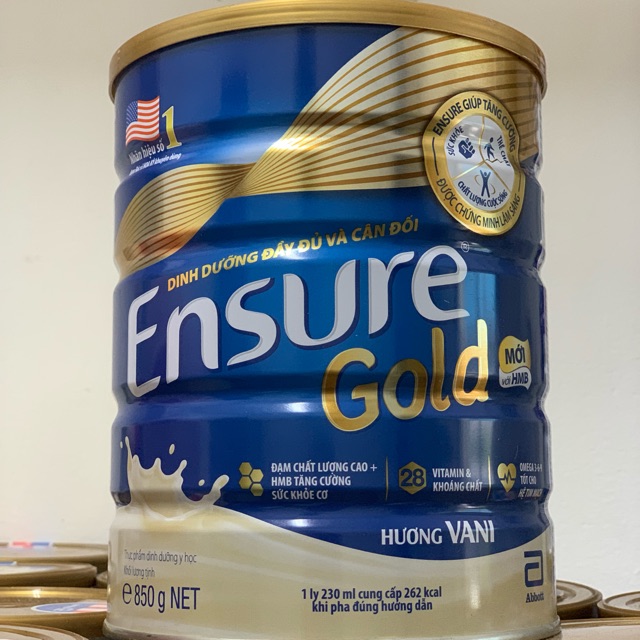 Ensure gold hương vani hộp 850gr