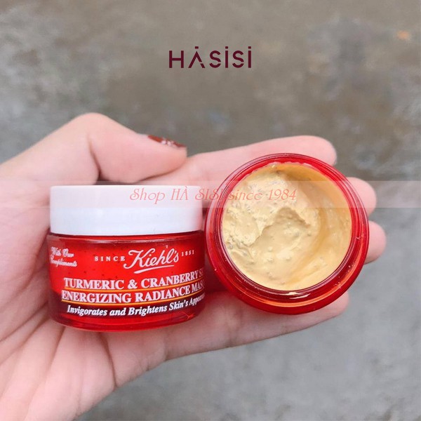 Mặt Nạ Nghệ&amp;Nam Việt Quất Cung Cấp Năng Lượng Làm Sáng Da KIEHL’S TUMERIC &amp; CRANBERRY SEED ENERGIZING RADIAN MASQUE 14ml