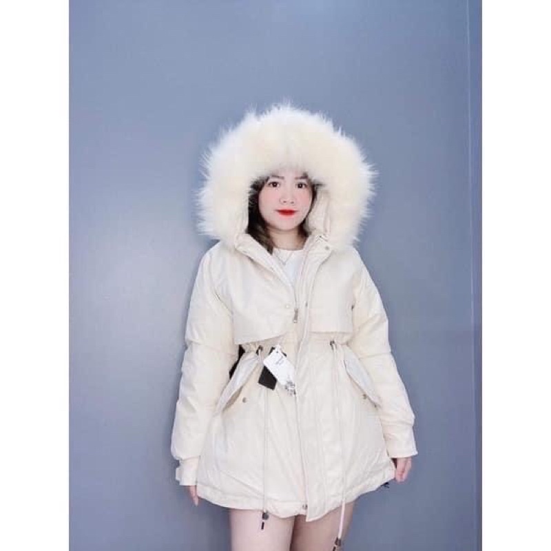 Áo Phao Parka Mã 818 Dây Rút Eo Lót Lông Dày Dặn Hàng Loại 1 Đủ Size | BigBuy360 - bigbuy360.vn
