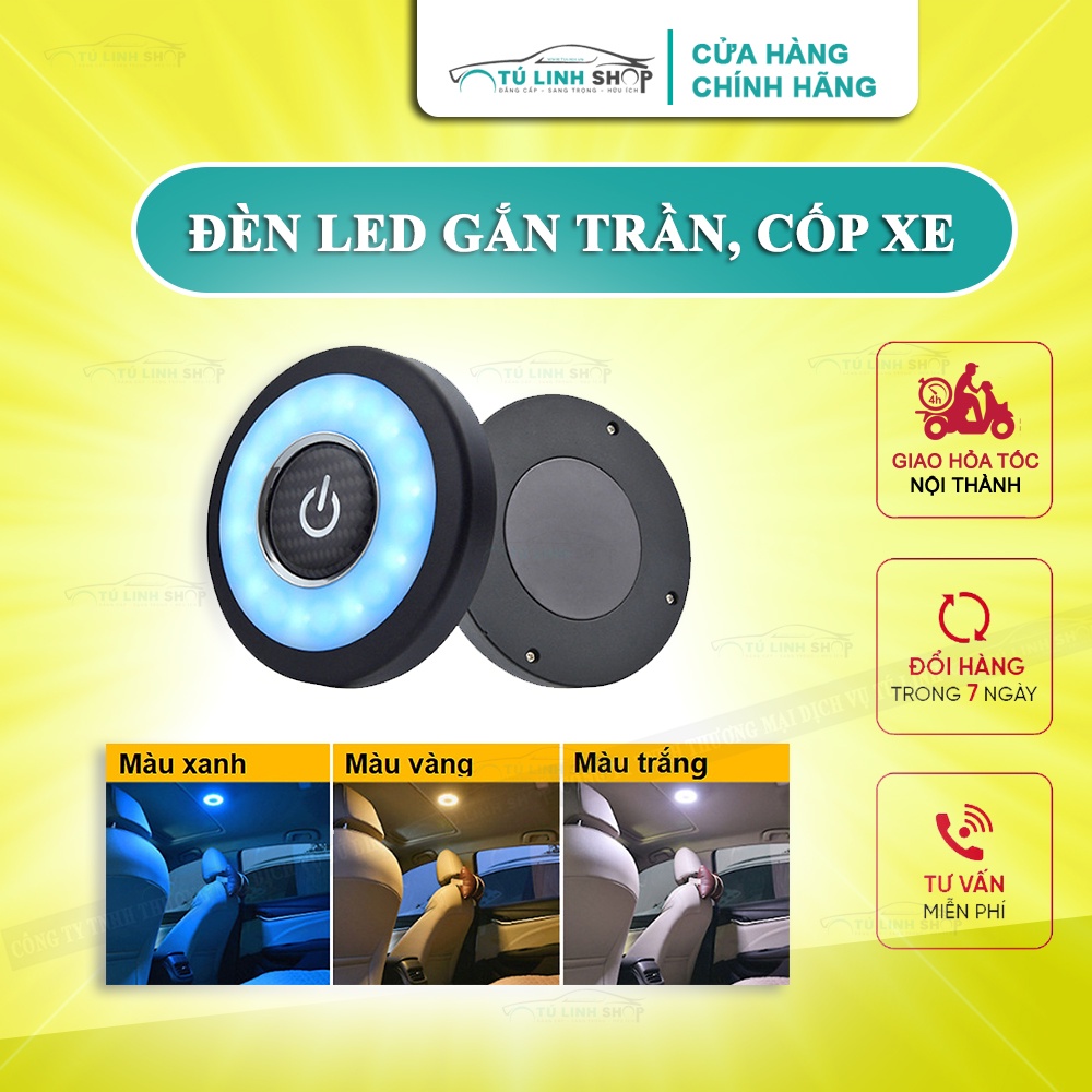 Đèn led gắn trần ô tô, phòng khách, bếp cao cấp