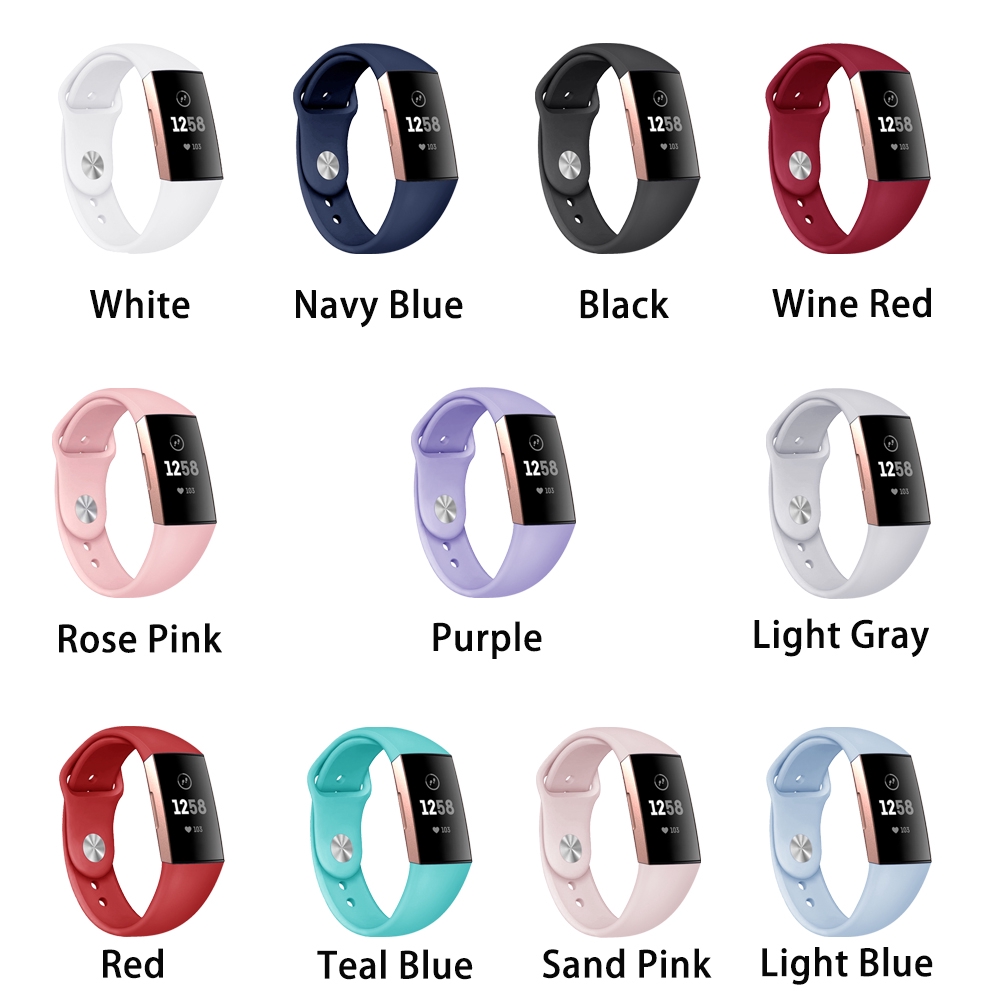 Dây Đeo Thay Thế Nhiều Màu Cho Đồng Hồ Thông Minh Fitbit Charge 3
