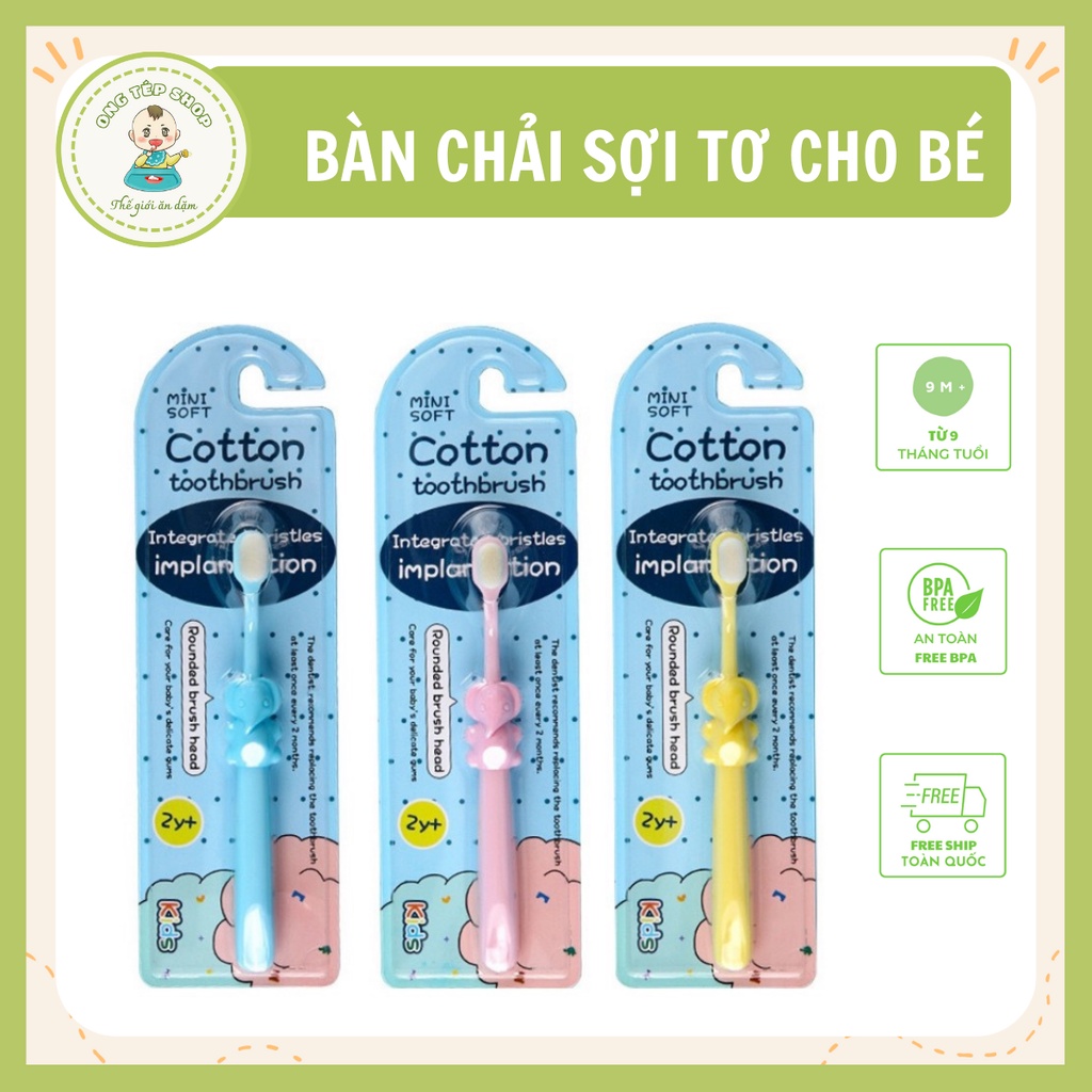 Vỉ xuất hàn - Bàn chải đánh răng sợi tơ cho bé siêu mềm mại