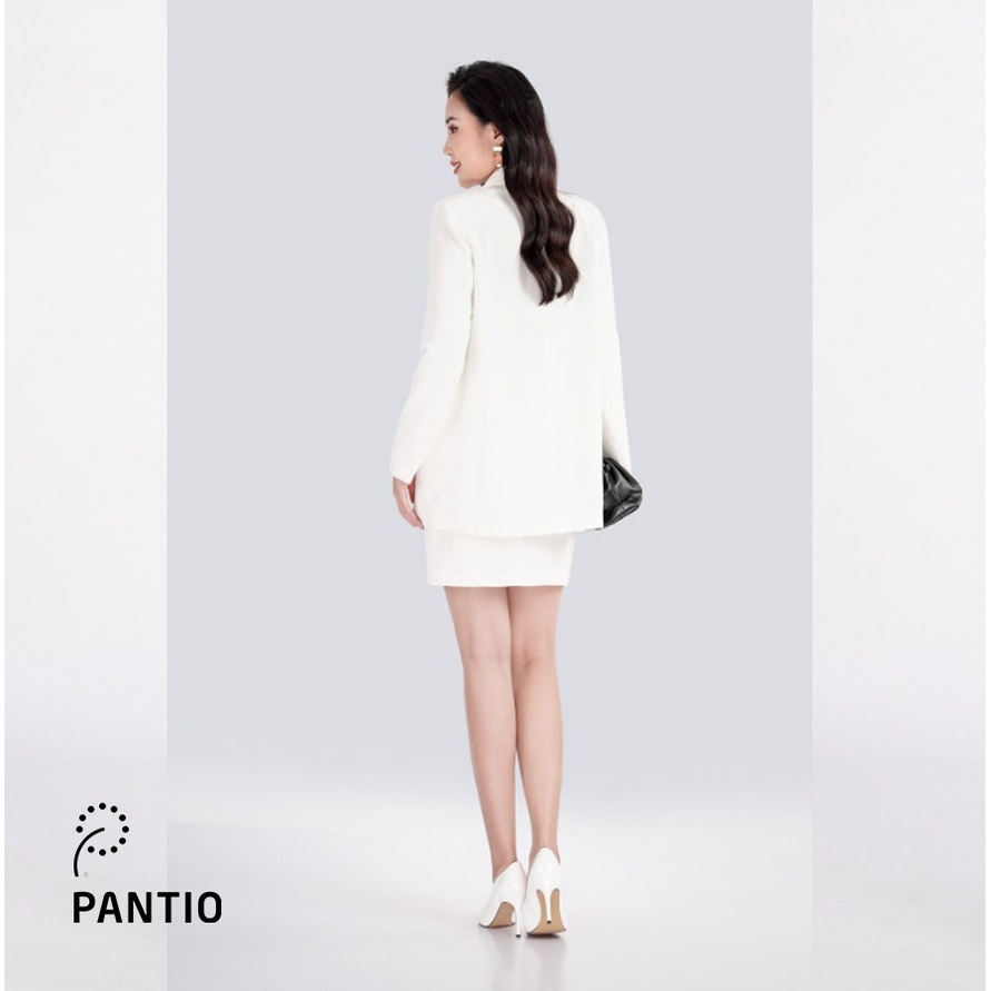 BJN72491 - Chân váy ngắn bộ chất liệu tuýt-si dáng chữ A - PANTIO