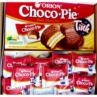 Hộp 660 gr bánh choco pie orion hàn quốc