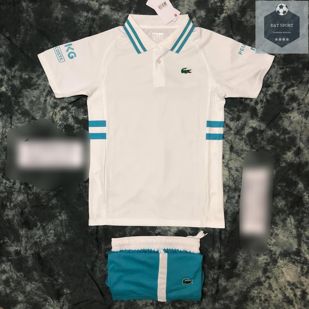 Bộ thể thao nam ⚡ FREESHIP ⚡ Set thể thao Tennis Lacos hàng new 2021 Cam kế 100% Y Hình