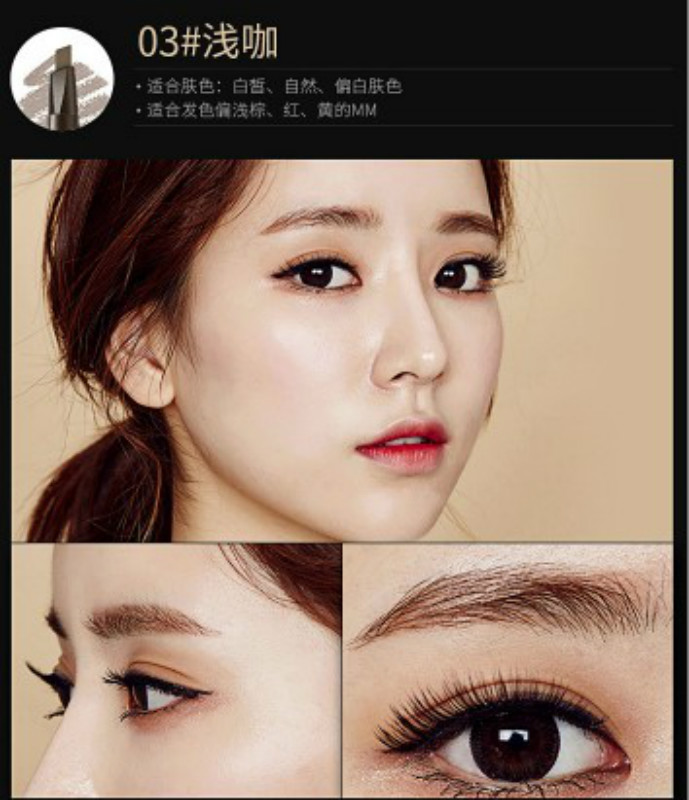 Bút kẻ lông mày hai đầu chống thấm nước không phai màu lâu trôi | BigBuy360 - bigbuy360.vn