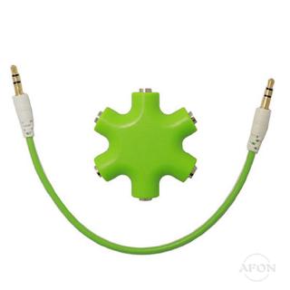 Phụ kiện chia tai nghe 6 cổng jack cắm 3.5mm