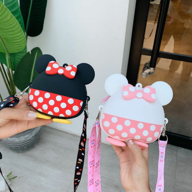 Túi chuột Mickey mini silicon cao cấp