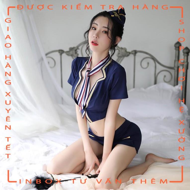 Bộ cosplay sexy nữ phi công trang phục nữ tiếp viên hàng không gợi cảm váy ngủ đầm ngủ sexy CP07  - hot tiktok | BigBuy360 - bigbuy360.vn