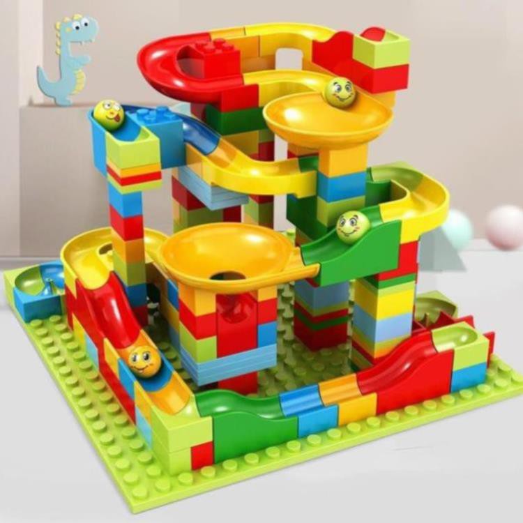 { Xả kho} Bộ Xếp Hình Cầu Trượt Lego Thả Bi 165-258-330 Chi Tiết Cho Bé, Đồ Chơi Xếp Hình Phát Triển Trí Não