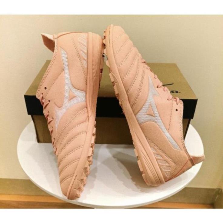 Giày đá bóng sân cỏ nhân tạo Mizuno Neo 3 màu hồng TF siêu bền _B&% ) .👍