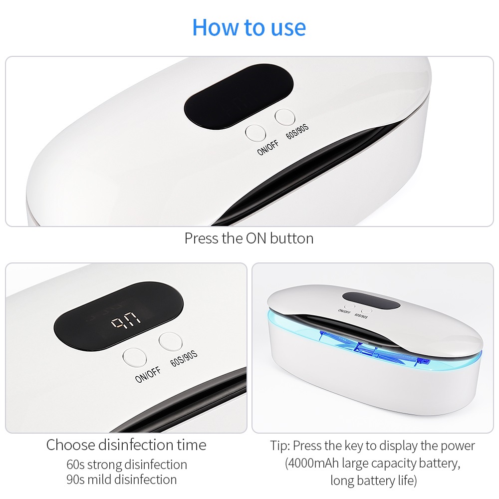 Hộp khử trùng dụng cụ làm móng tay FOREVERLILY bằng tia UV LED an toàn cho trẻ em