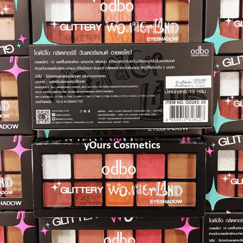 [Auth Thái] Bảng Màu Mắt Odbo Có Nhũ Tông Cam Hồng Đất Wonderland OD283 - Bảng Phấn Mắt Odbo Tông Hồng Đất Wonderlan | BigBuy360 - bigbuy360.vn