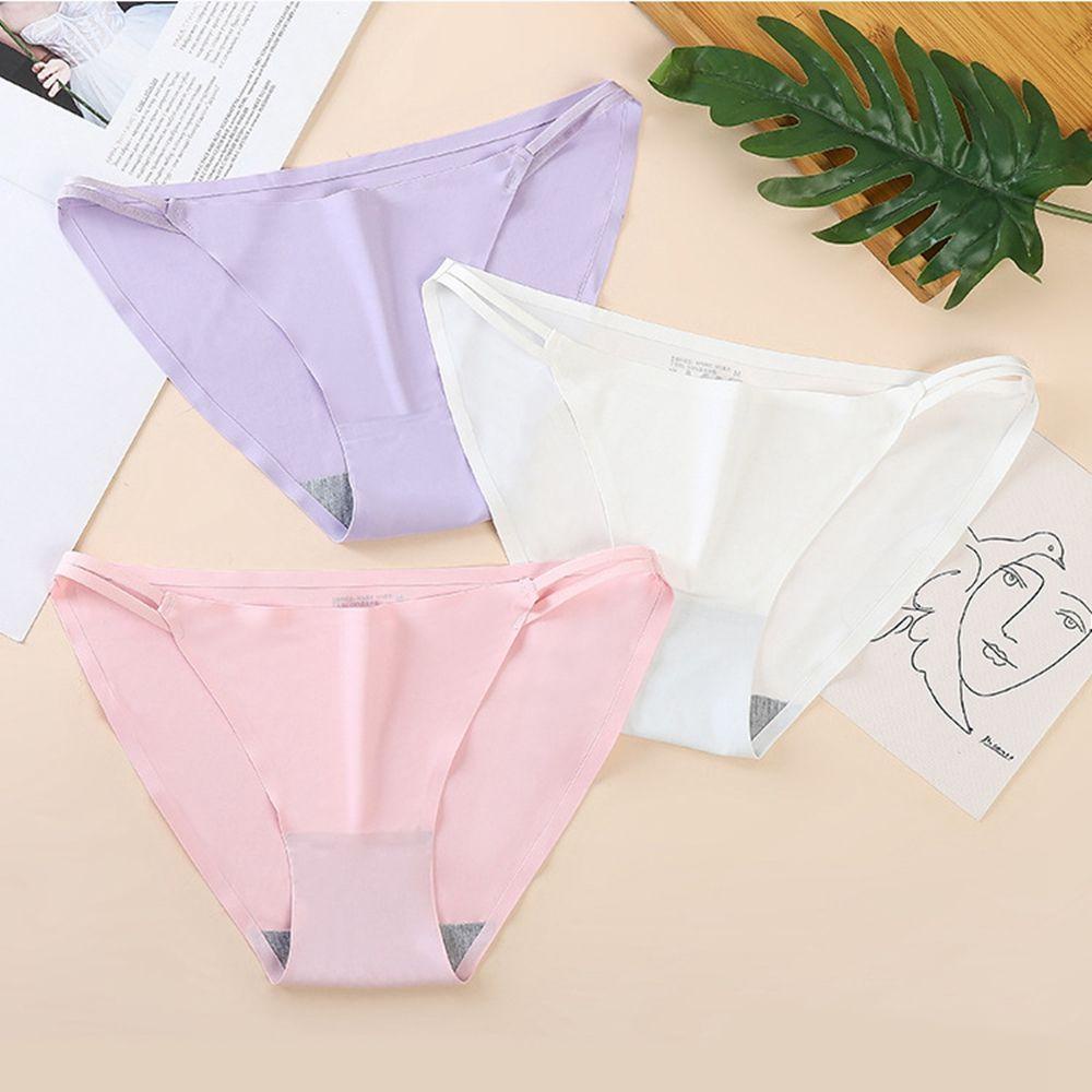 Quần Lót Cotton Lụa Nylon Lưng Thấp Lọt Khe Gợi Cảm