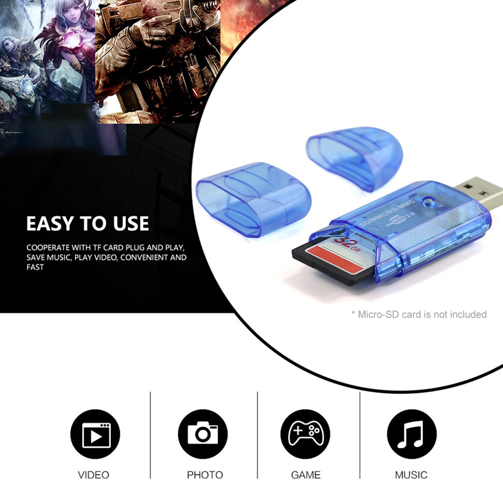 Đầu Đọc Thẻ Nhớ Micro-Sd Mini Usb 2.0 Tốc Độ Cao Cho Máy Tính / Điện Thoại | BigBuy360 - bigbuy360.vn