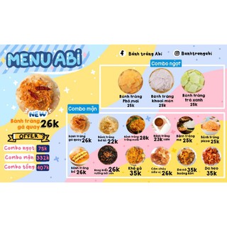 [Mã SRMAR8262 giảm 50% tối đa 20K cho đơn từ 0đ] Full combo - Gồm 15 sản phẩm bánh tráng ăn vặt [ABI SNACK]