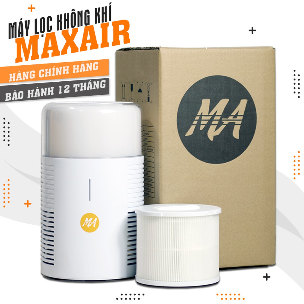 Máy lọc không khí MAX AIR MA025 lọc 99,97% bụi mịn, khử khuẩn, diệt nấm mốc, bảo hành 12 tháng, 1 đổi 1, hàng chính hãng