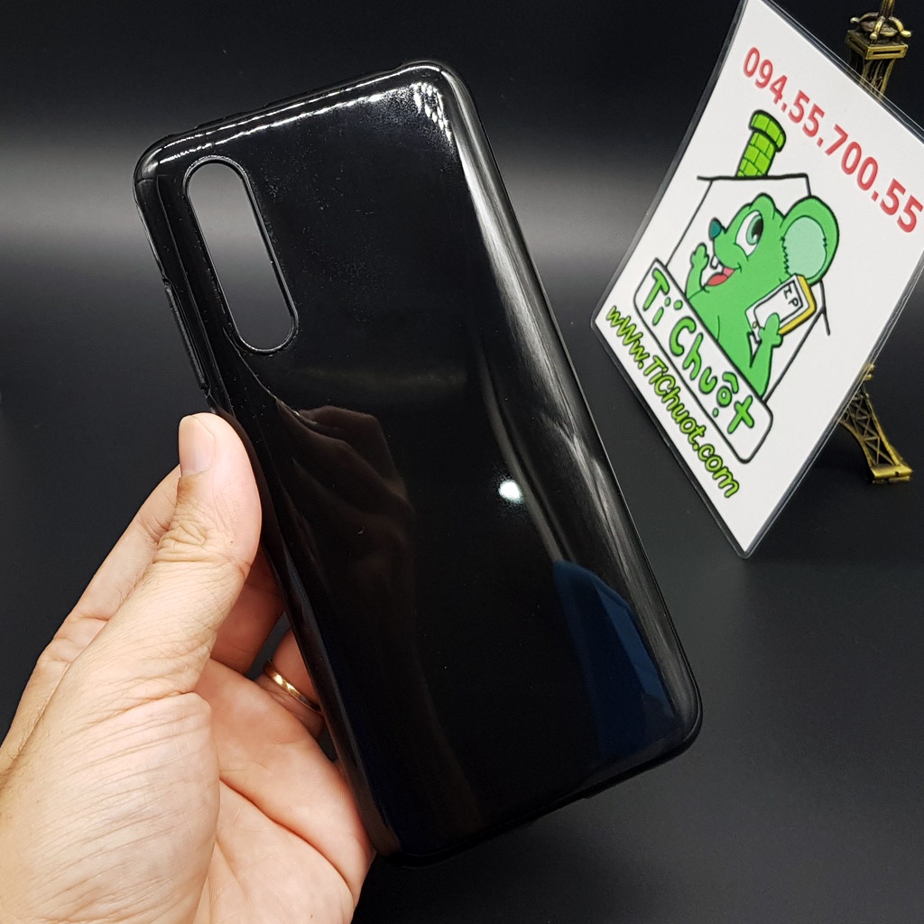 [Ảnh Thật] Ốp lưng Xiaomi Mi 9 Lite/ CC9 Dẻo Màu Đen Sơn Bóng