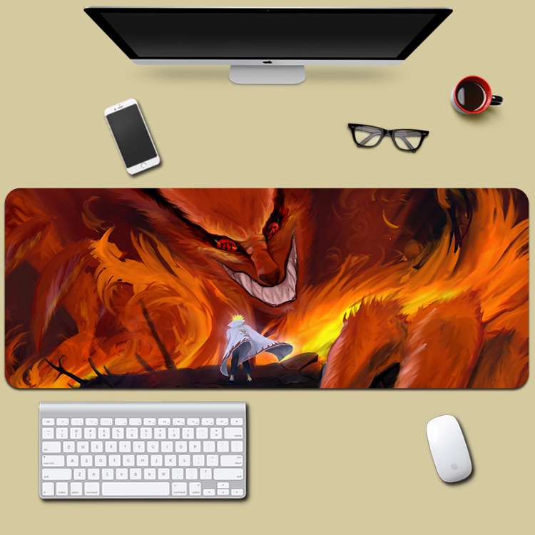 Miếng Lót Chuột Lớn Naruto Kích Thước 80x30cm Decor Bàn Làm Việc Văn Phòng In Siêu Đẹp