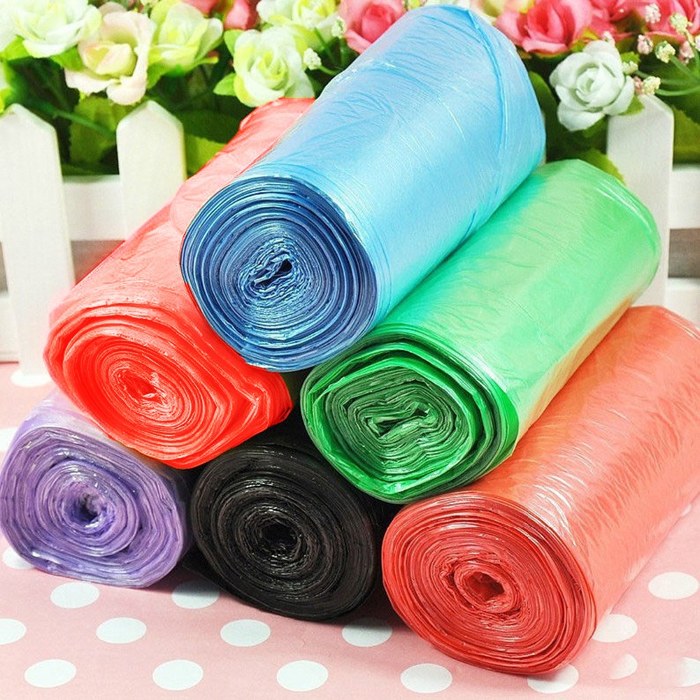 50 Cái/cuộn Túi Thùng Rác Dùng 1 Lần Thân Thiện Môi Trường