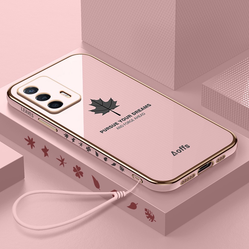 Ốp Điện Thoại Hình Lá Phong Cho OPPO Realme C21Y C25Y Realme 9PRO+ Realme 9 4G Realme C2 A1K C21 C31 Realme C35 8i 9i