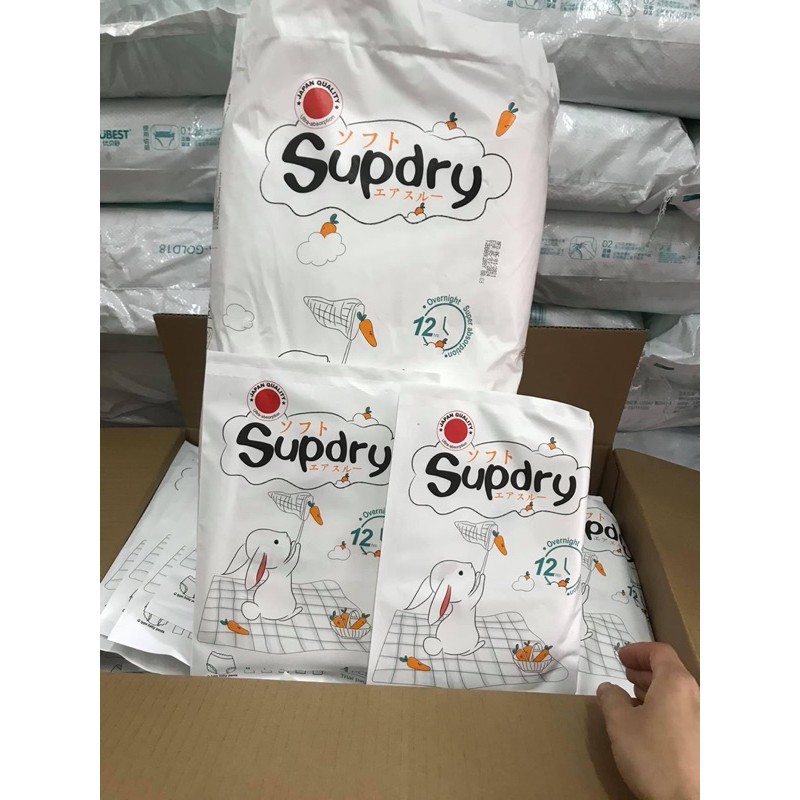 Tã/Bỉm supdry trắng đủ size NB74/S72/M66/M64/L58/XL52/XXL50/XXXL46