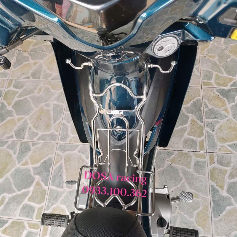 Baga Giữa Suzuki Axelo Xbike -Inox 10ly -Loại đặt biệt - có sẵn 2 móc + ốc inox 304