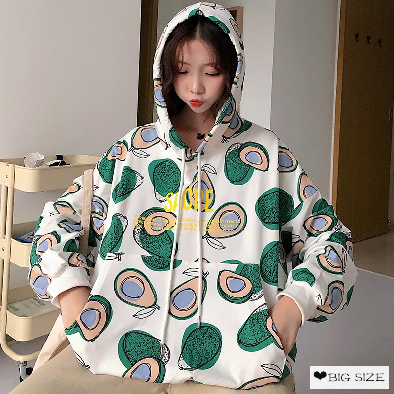 Sale 69% Áo hoodie form rộng phong cách Hàn Quốc trẻ trung dành cho nữ, Giá gốc 235000đ- 25C26