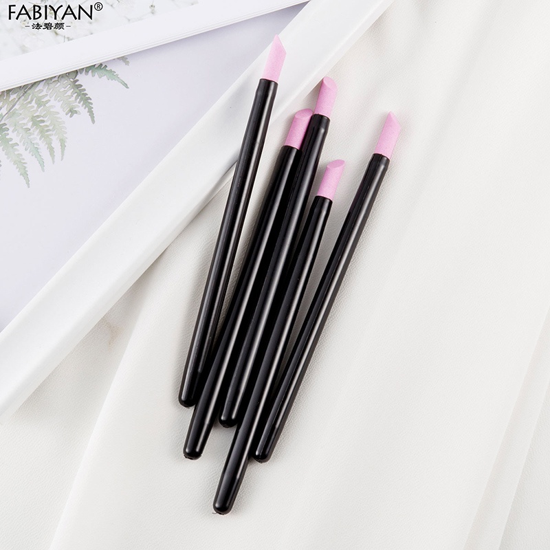 Set 5 bút dũa móng tay FABIYAN tẩy da chết đầu đá thạch anh hỗ trợ chăm sóc móng tiện lợi