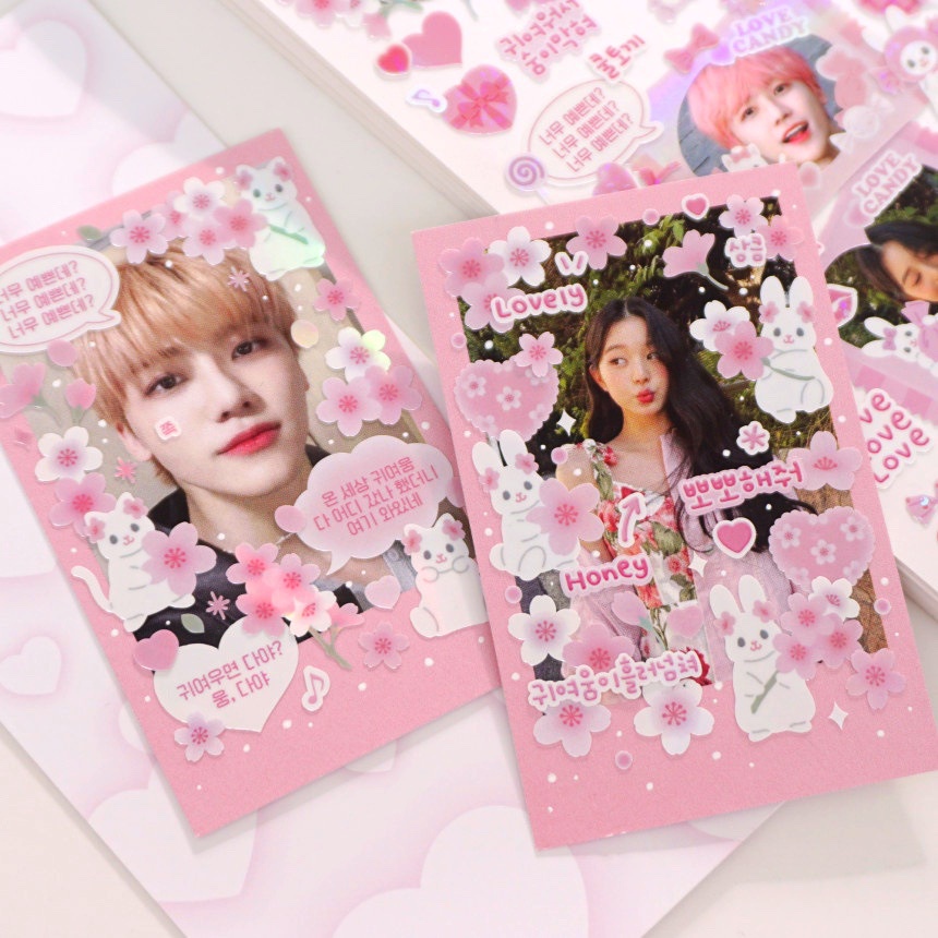 Steve Sticker Bảng Chữ Cái Màu Laser Dễ Thương Phong Cách Hàn Quốc Trang Trí Trên Đỉnh