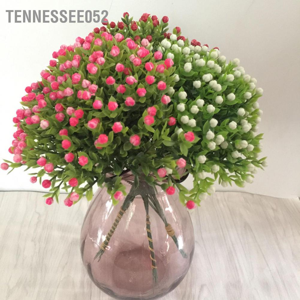 Tennessee052 Simulation Large Particles Milan Grain Flower Trough Arrangement Accessories Potted Decorative Green Plants Plastic Flowers