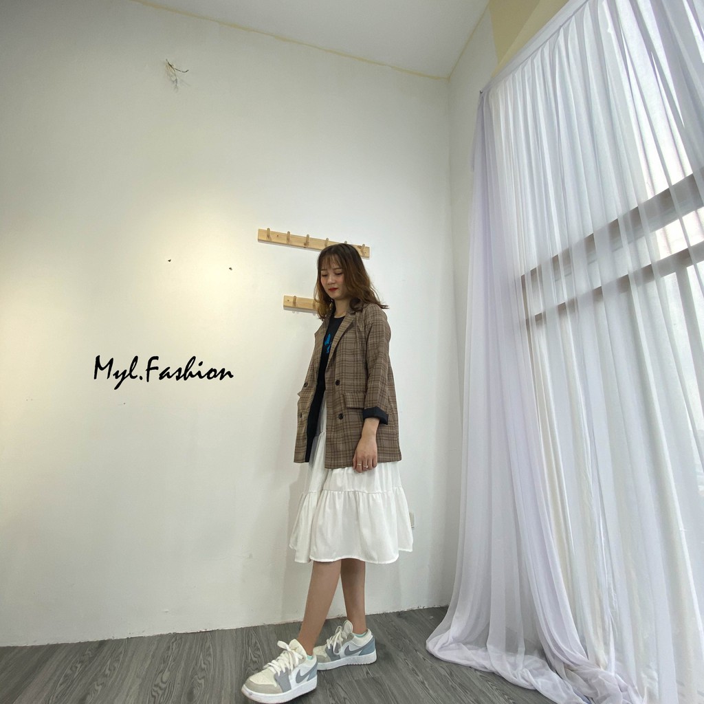 Áo khoác vest blazer trơn phong cách Hàn Quốc myl.fashion | BigBuy360 - bigbuy360.vn