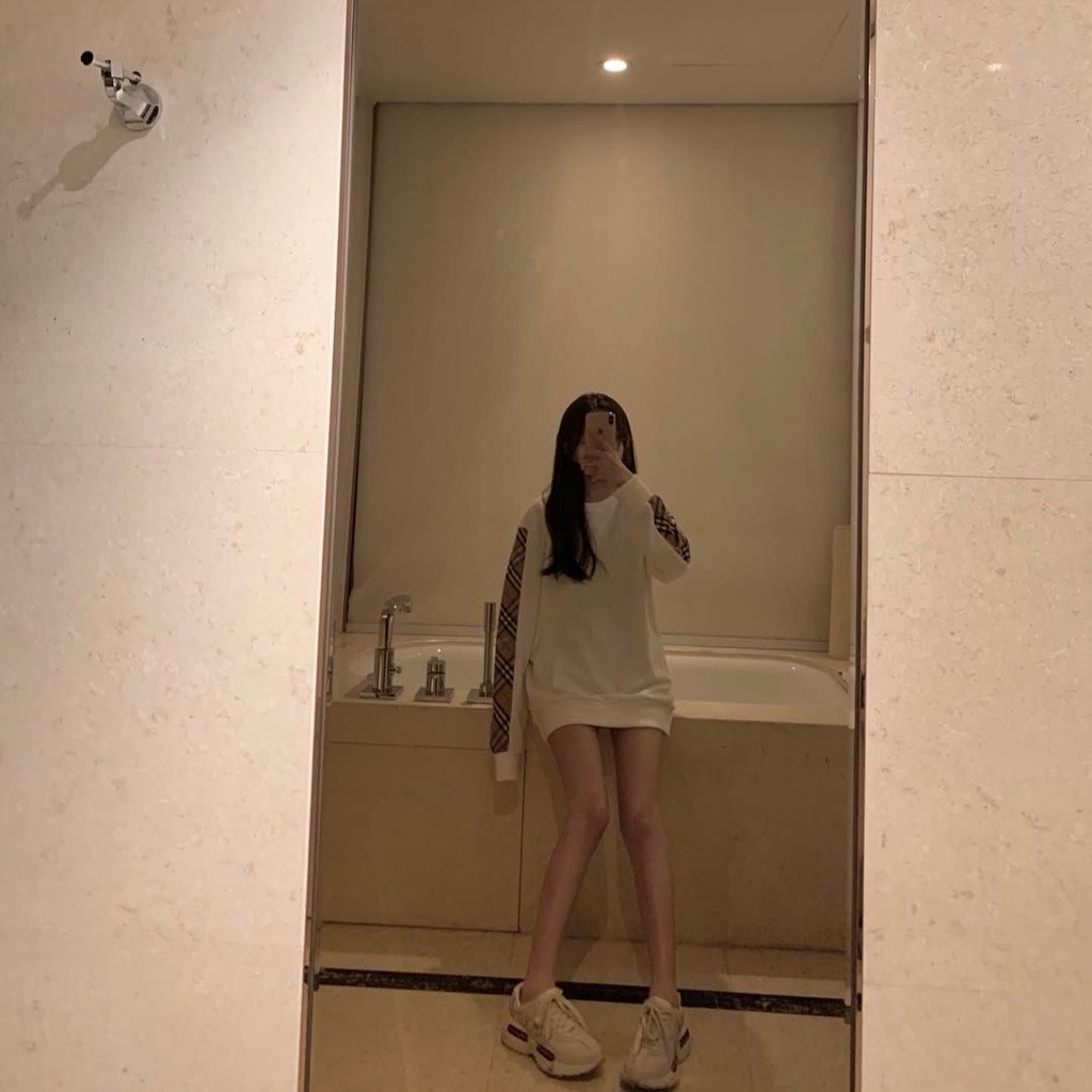 New ladies Korean loose seams with velvet warm sweaters