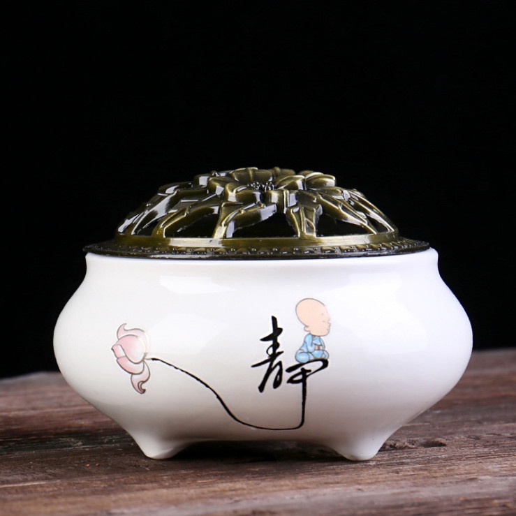 Lư Gốm 11 Màu Xông Trầm HƯƠNG, Đốt Nhang Trầm To -GỐM SỨ CAO CẤP [ CÓ SỈ ]