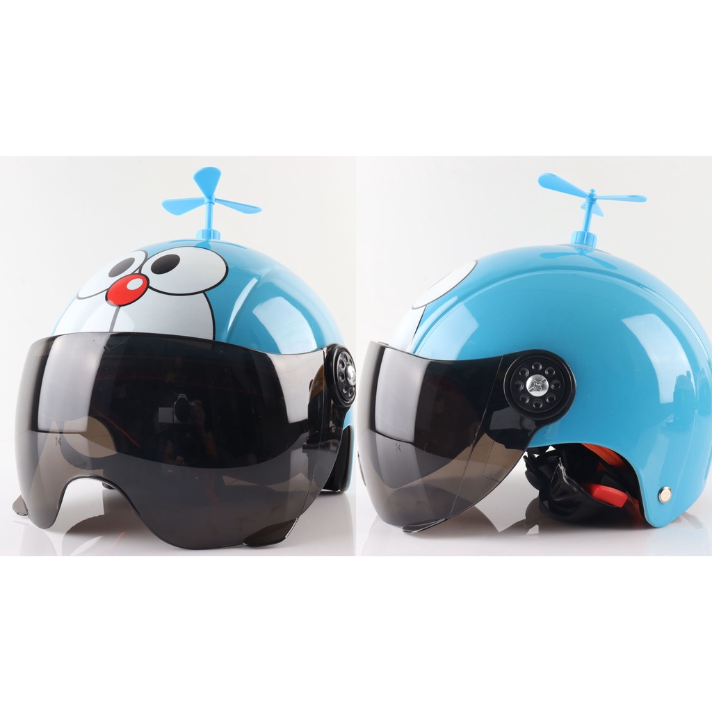 Mũ Bảo Hiểm Đi Xe Điện Hai Màu Hình Tai Thỏ Hoạt Hình Dễ Thương Cho Bé Học Sinh 2-12 Tuổi