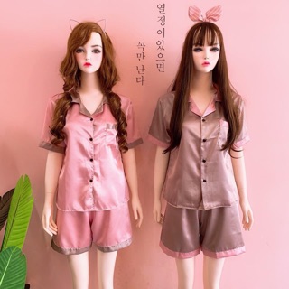 Đồ bộ lụa phối đùi