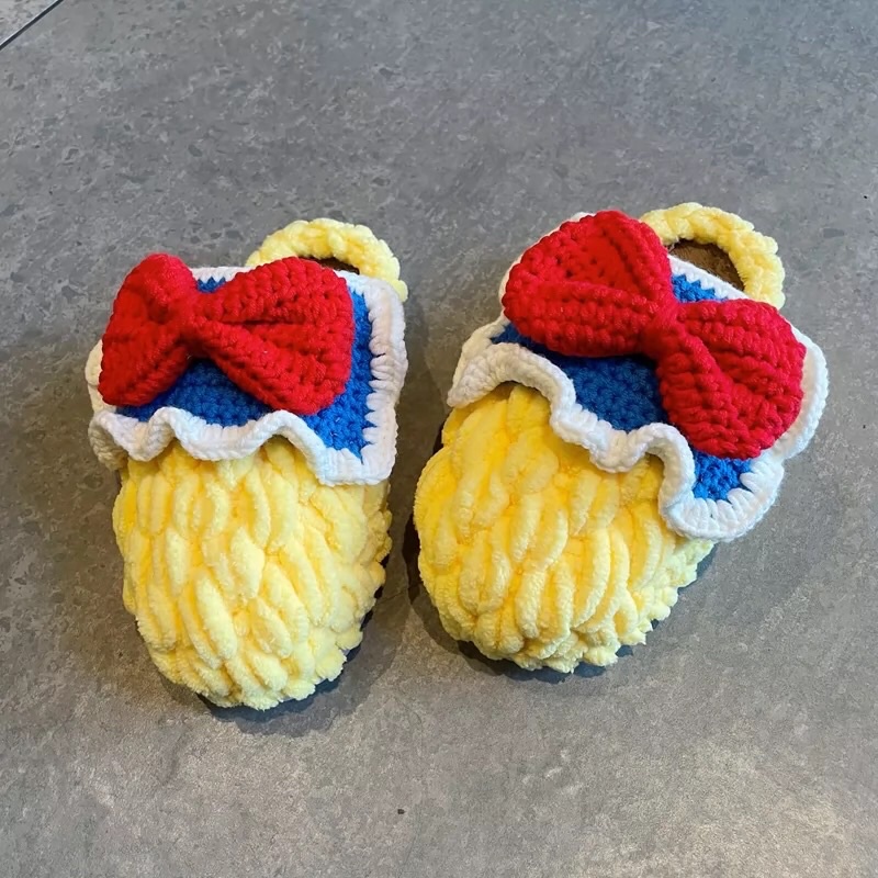 Đế dép móc len handmade