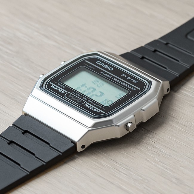 Đồng hồ unisex dây nhựa Casio chính hãng Anh Khuê F-91WM-7ADF (35mm)