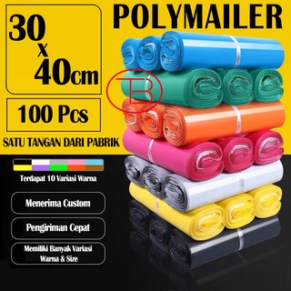 Image of Plastik Packing Baju / Polymailer Olshop LDPE 30X40CM Glossy Isi 100Pcs Lem Perekat Termurah Grosir