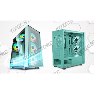 {Now/Grab} Case Gaming VSP KA30 Mini Tower (Màu Đen-Trắng-Hồng- Xanh) (Không kèm Fan)