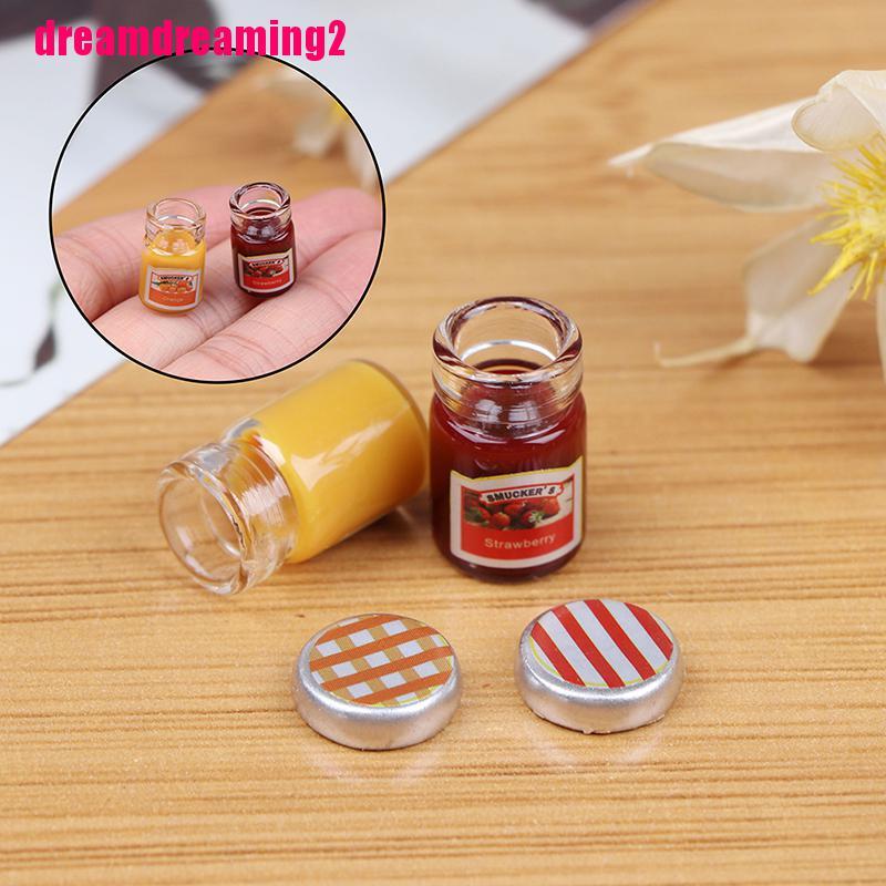 Bộ 2 Mô Hình Mứt Nhỏ Trang Trí Nhà Búp Bê Tỉ Lệ 1: