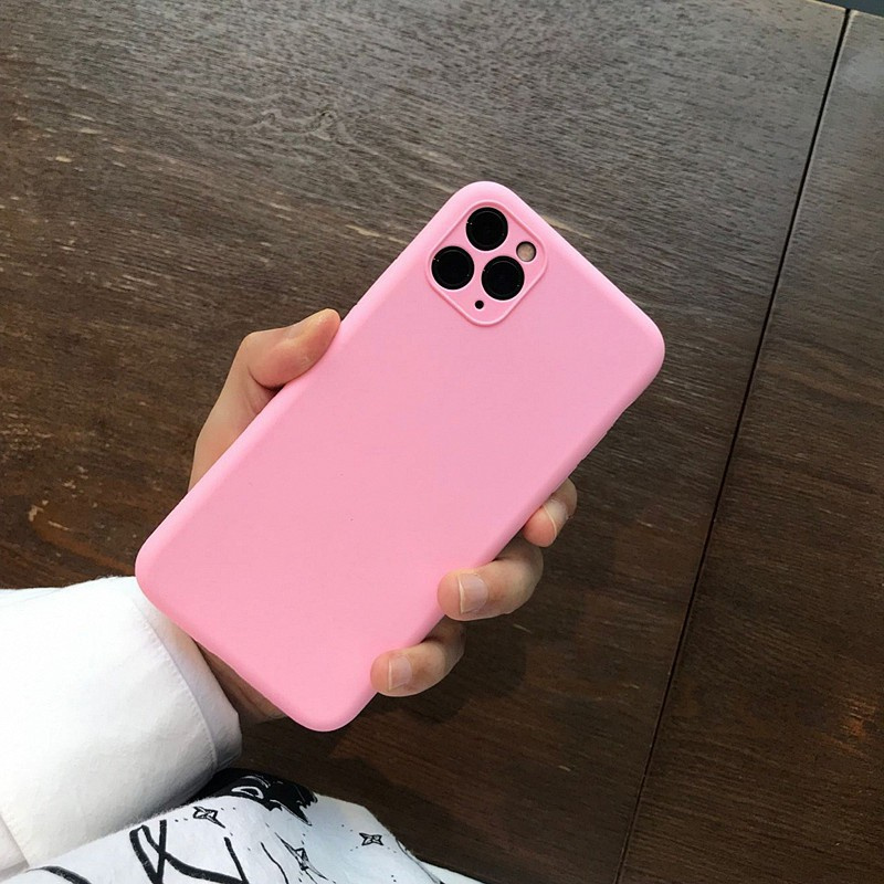 vivo 1808 1811 1820 1812 1807 1817 1801 1819 1806 1818 1816 1802 1814 1804 1805 1851 1815 Pink mobile phone case Pink mobile phone case Simple TPU silicone frosted mobile phone anti falling shell Soft shell of plain face mobile phone