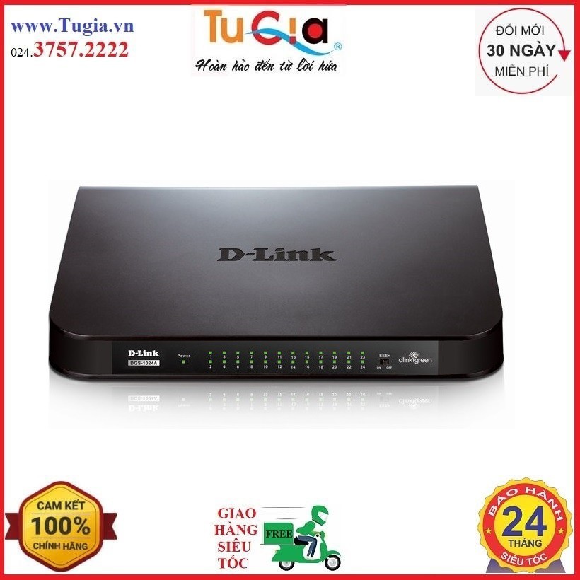 Thiết bị chia mạng 24 cổng D-Link DGS-1024A