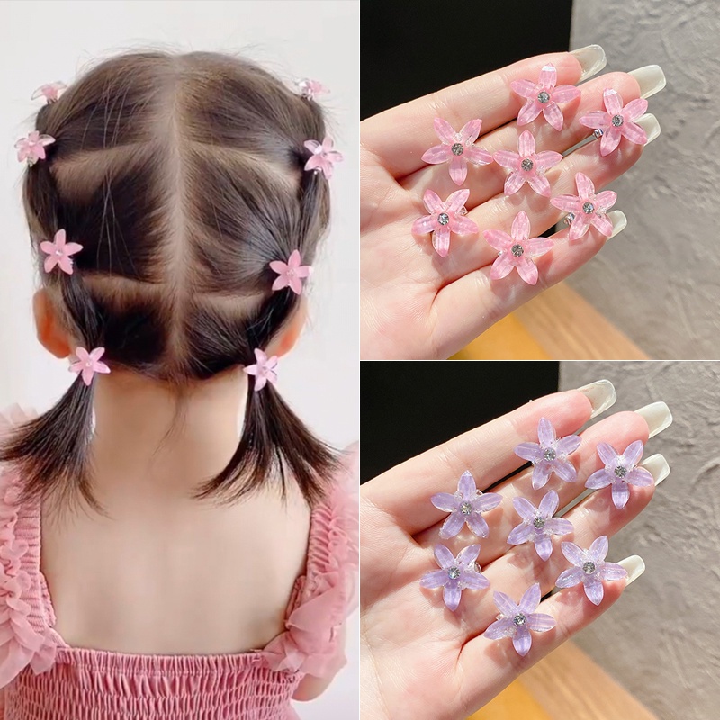 Set 10 Kẹp Tóc Hoa Nhỏ Xinh Xắn Thời Trang Dành Cho Nữ